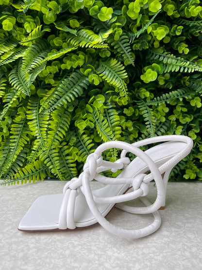 Sandália Bottega Veneta Knot Branca