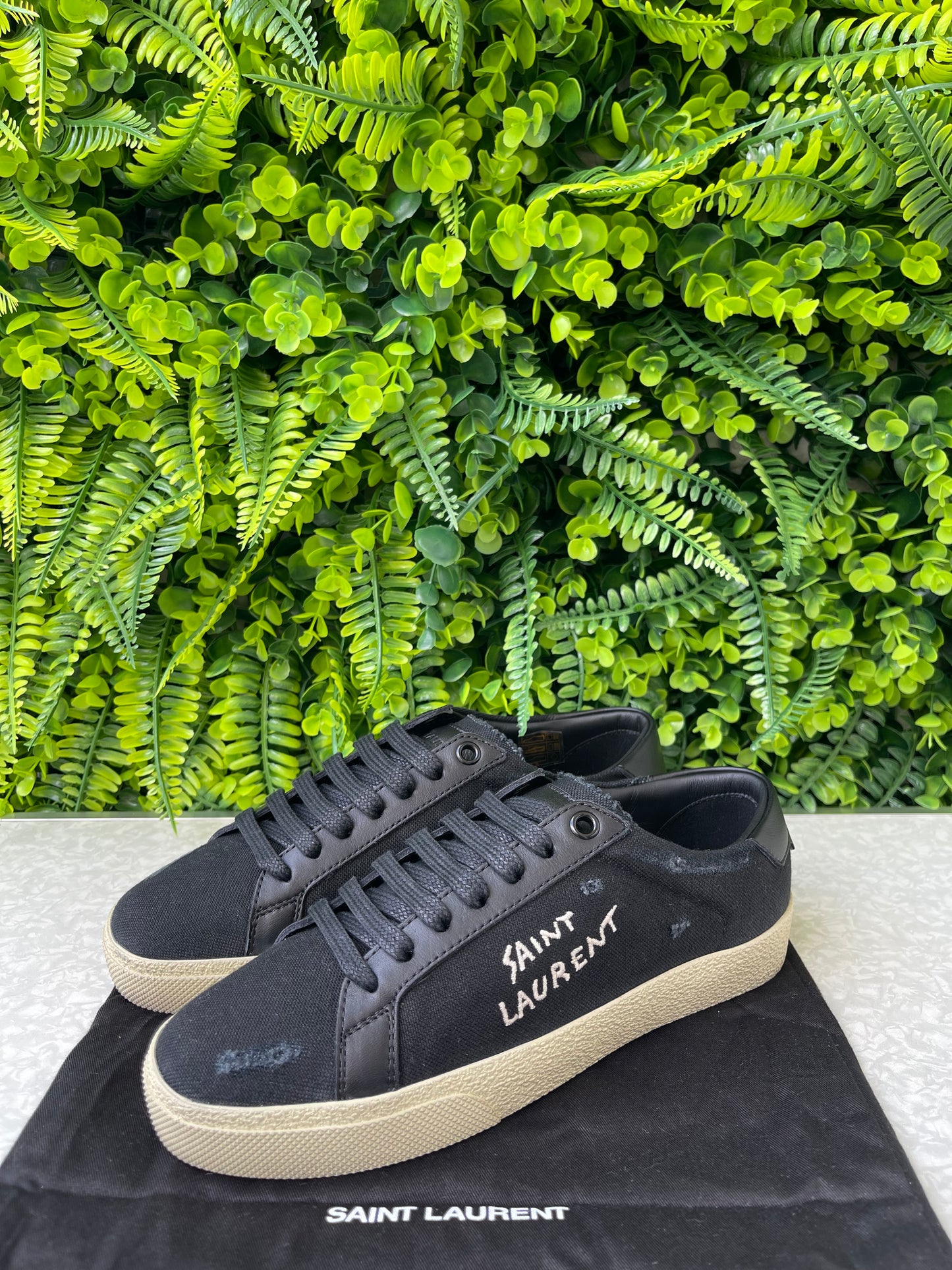 Tênis Saint Laurent Court Preto