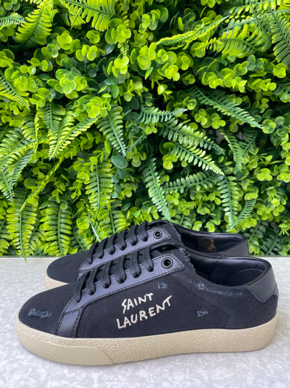 Tênis Saint Laurent Court Preto