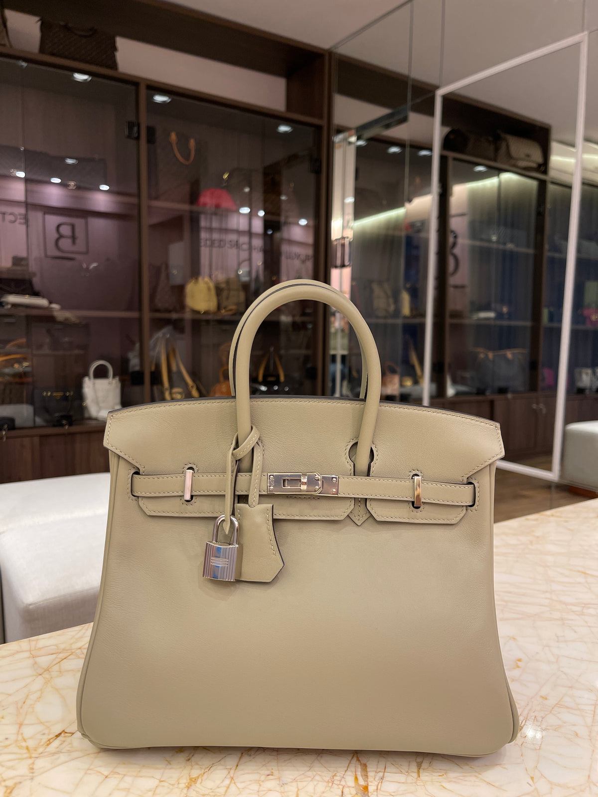 Hermes Birkin 25 Swift Sauge
