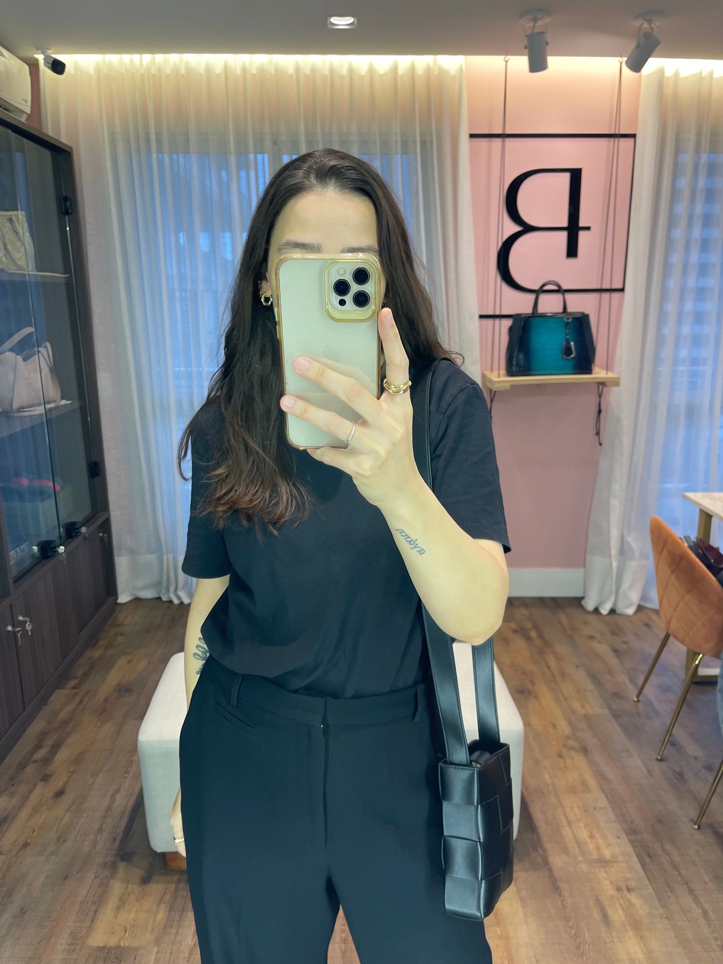 Bottega Veneta Cassette Bag Preto