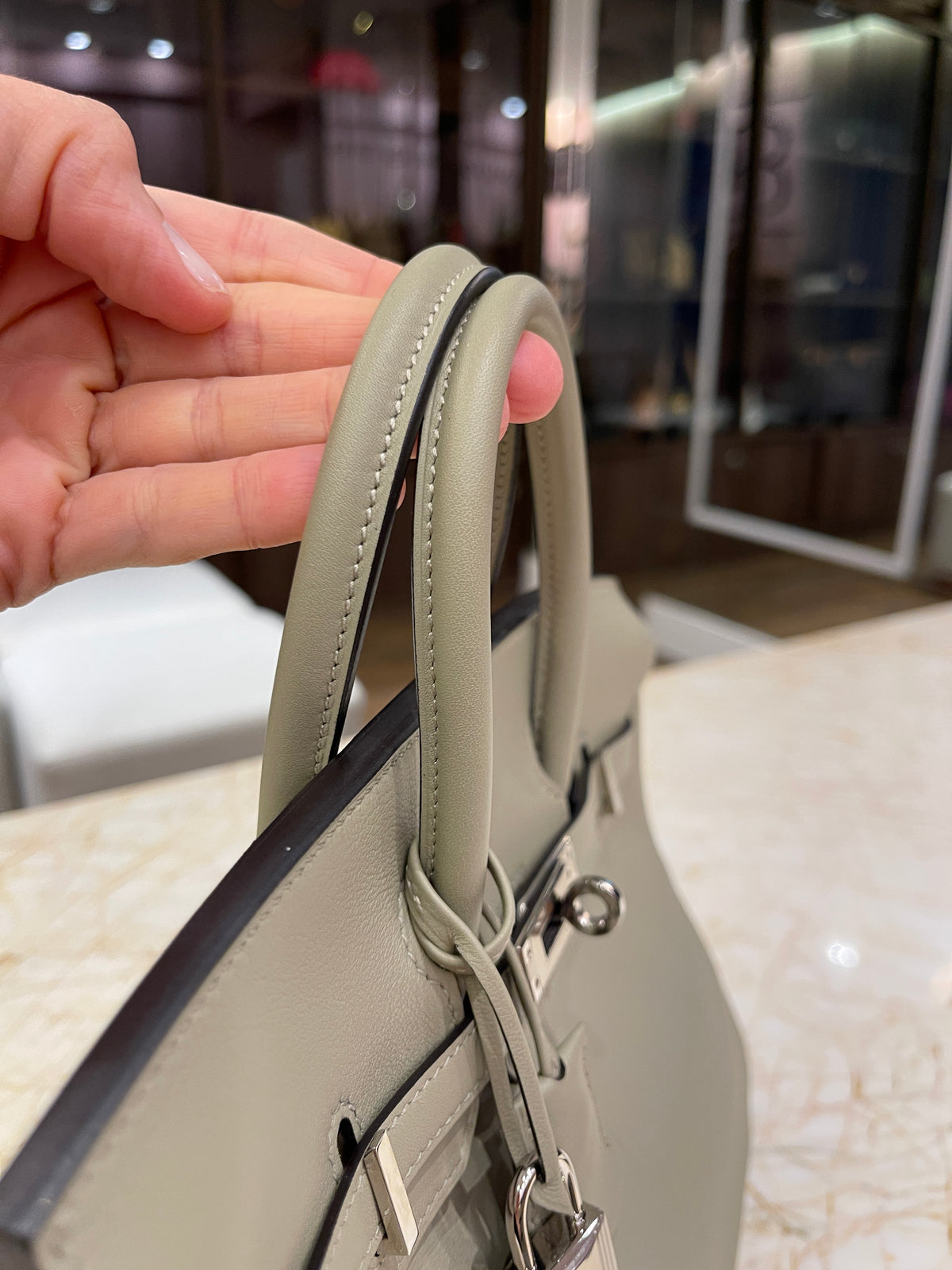 Hermes Birkin 25 Swift Sauge
