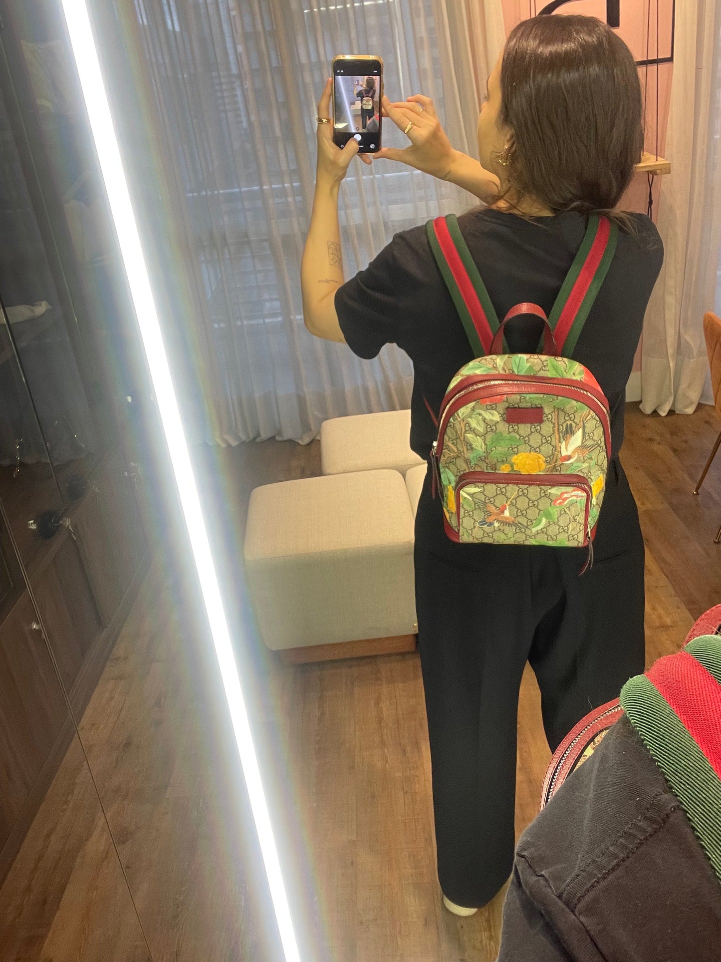 Mochila Gucci GG Supreme Tian