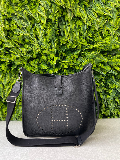 Hermes Evelyne III 29 Em couro Preto