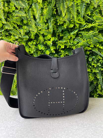 Hermes Evelyne III 29 Em couro Preto