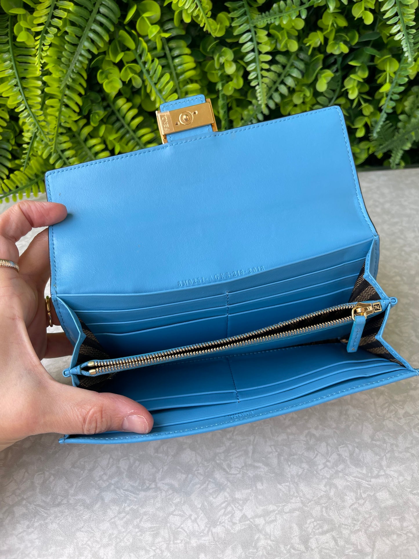 Carteira Fendi Baguette Vertigo Multicolor