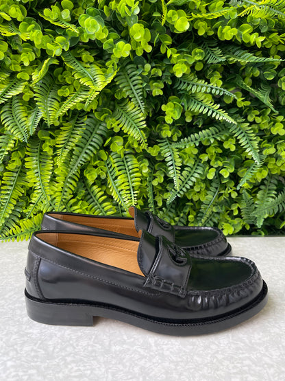 Mocassim Gucci Interlocking G Logo Leather Preto
