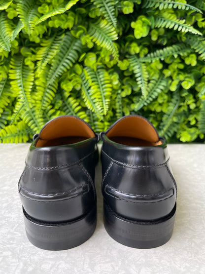 Mocassim Gucci Interlocking G Logo Leather Preto