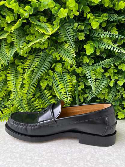 Mocassim Gucci Interlocking G Logo Leather Preto