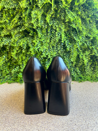 Sapato Gucci Salto Médio Horsebit Preto