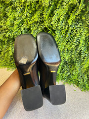 Sapato Gucci Salto Médio Horsebit Preto