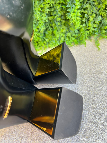 Sapato Gucci Salto Médio Horsebit Preto