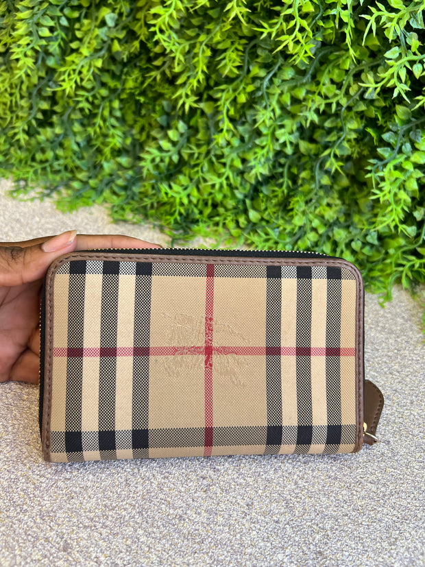 Carteira Burberry Haymarket