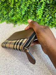 Carteira Burberry Haymarket