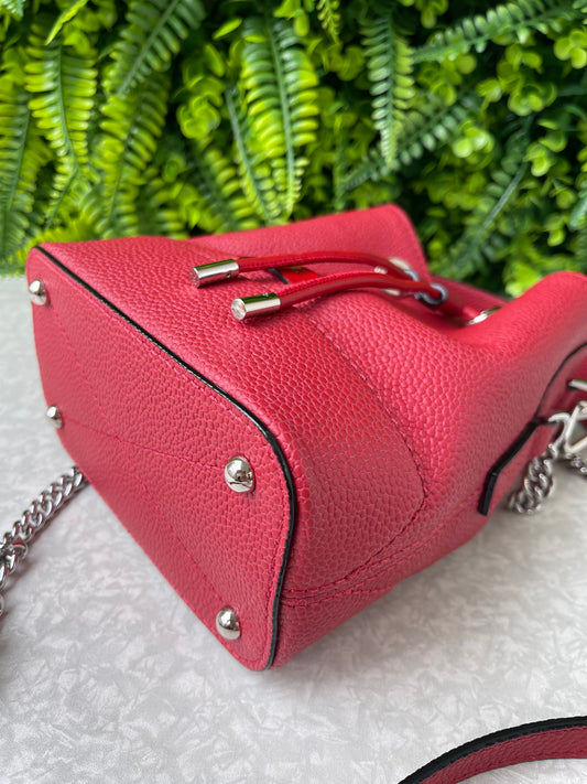 Lancel Mini Bucket em Couro Vermelho