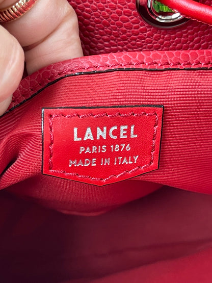 Lancel Mini Bucket em Couro Vermelho