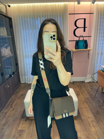 Burberry Mackford Check Marrom