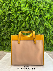 Coach Field Tote 22 Amarela