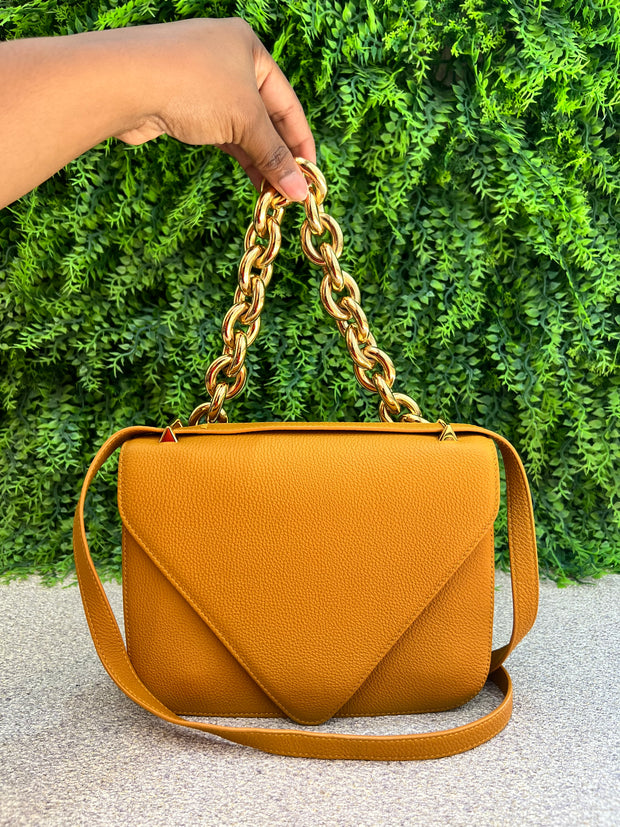 Bottega Small Mount Chain Bag Amarela