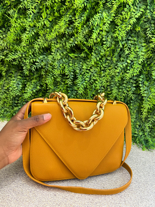 Bottega Small Mount Chain Bag Amarela