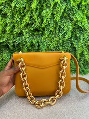 Bottega Small Mount Chain Bag Amarela