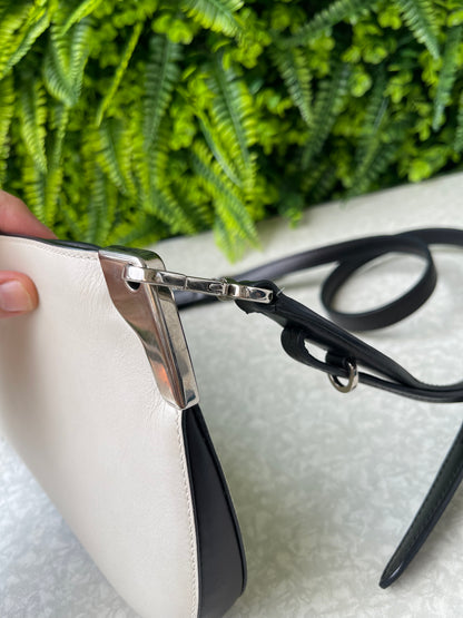 Prada Sidonie Leather Crossbody Branca