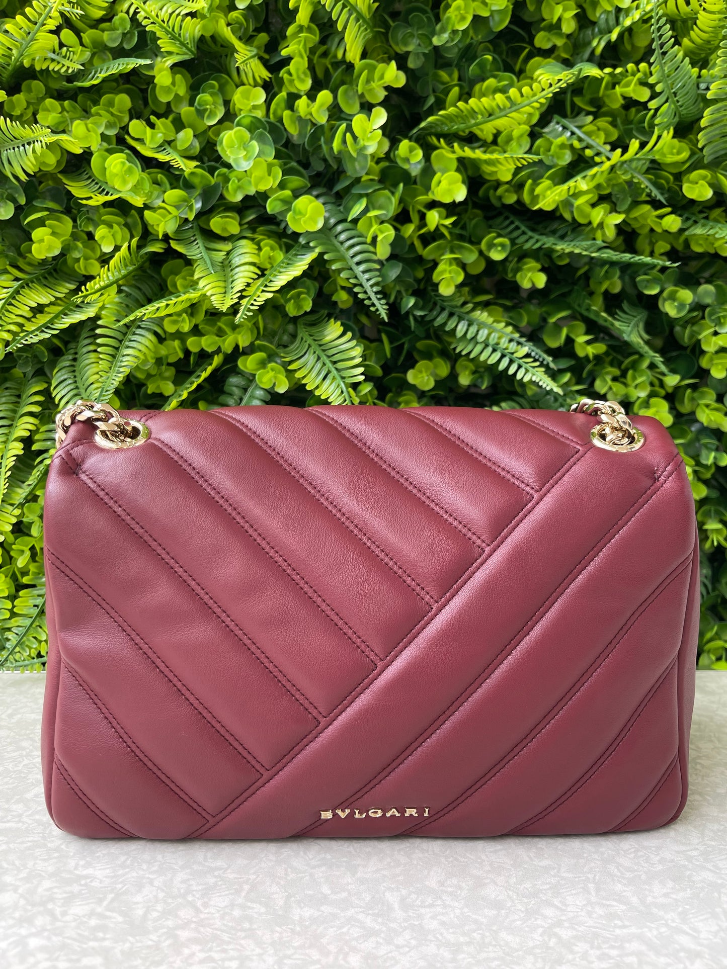 Bvlgari Serpenti Shoulder Bag Vermelha