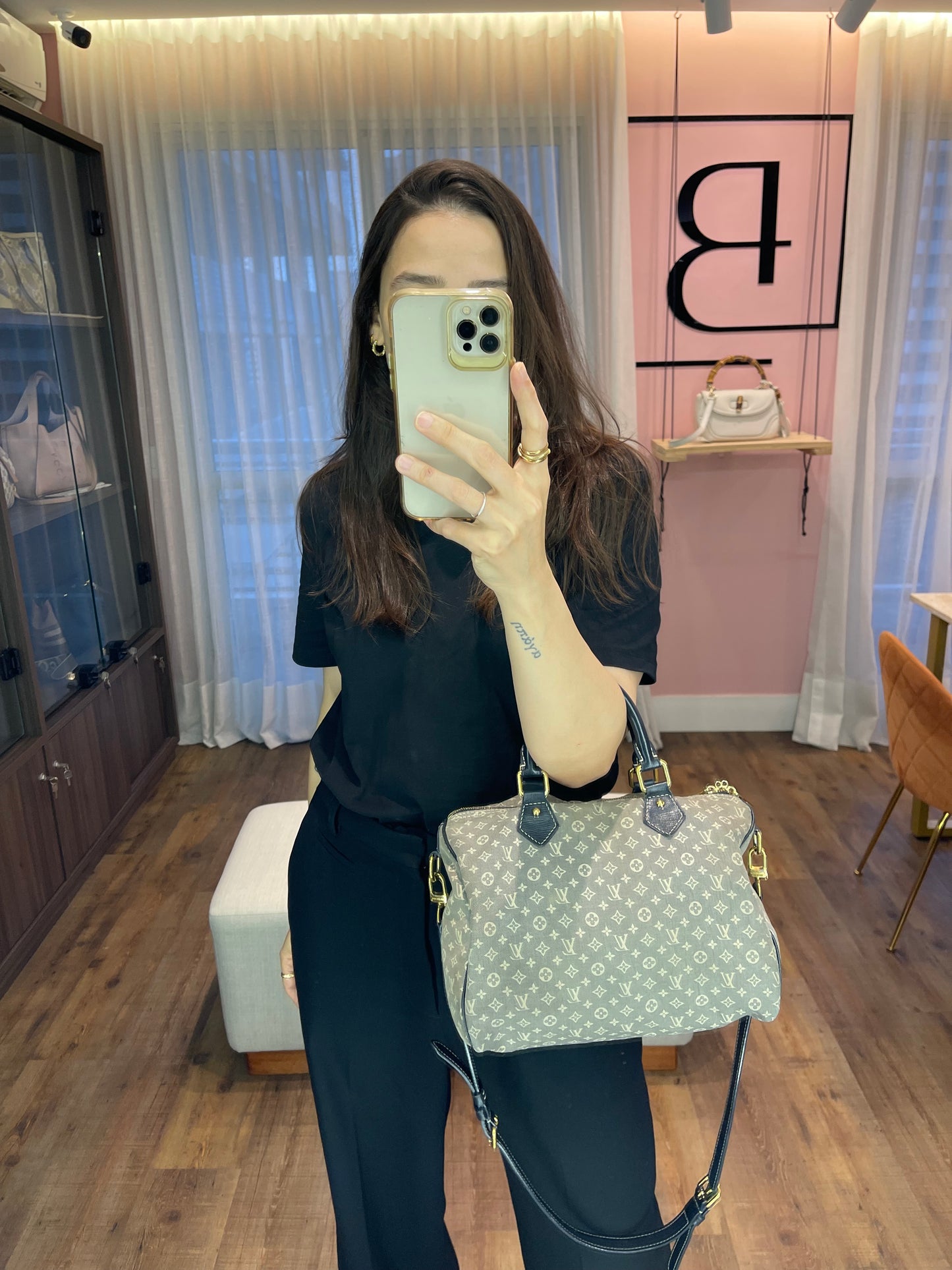 Louis Vuitton Speedy Bandouliere Mini Lin 30