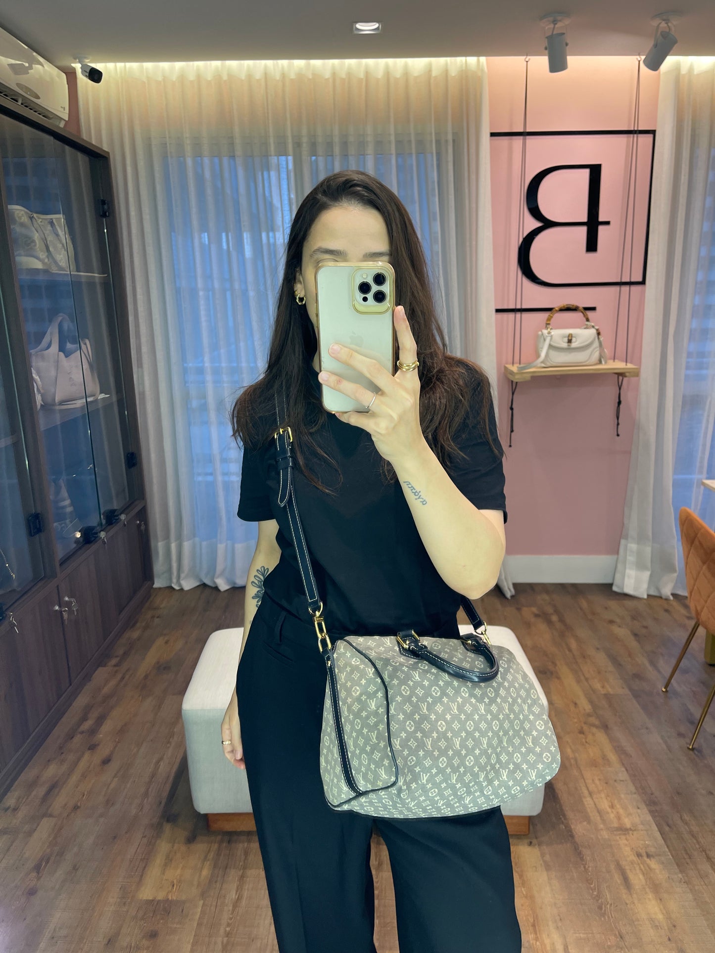 Louis Vuitton Speedy Bandouliere Mini Lin 30