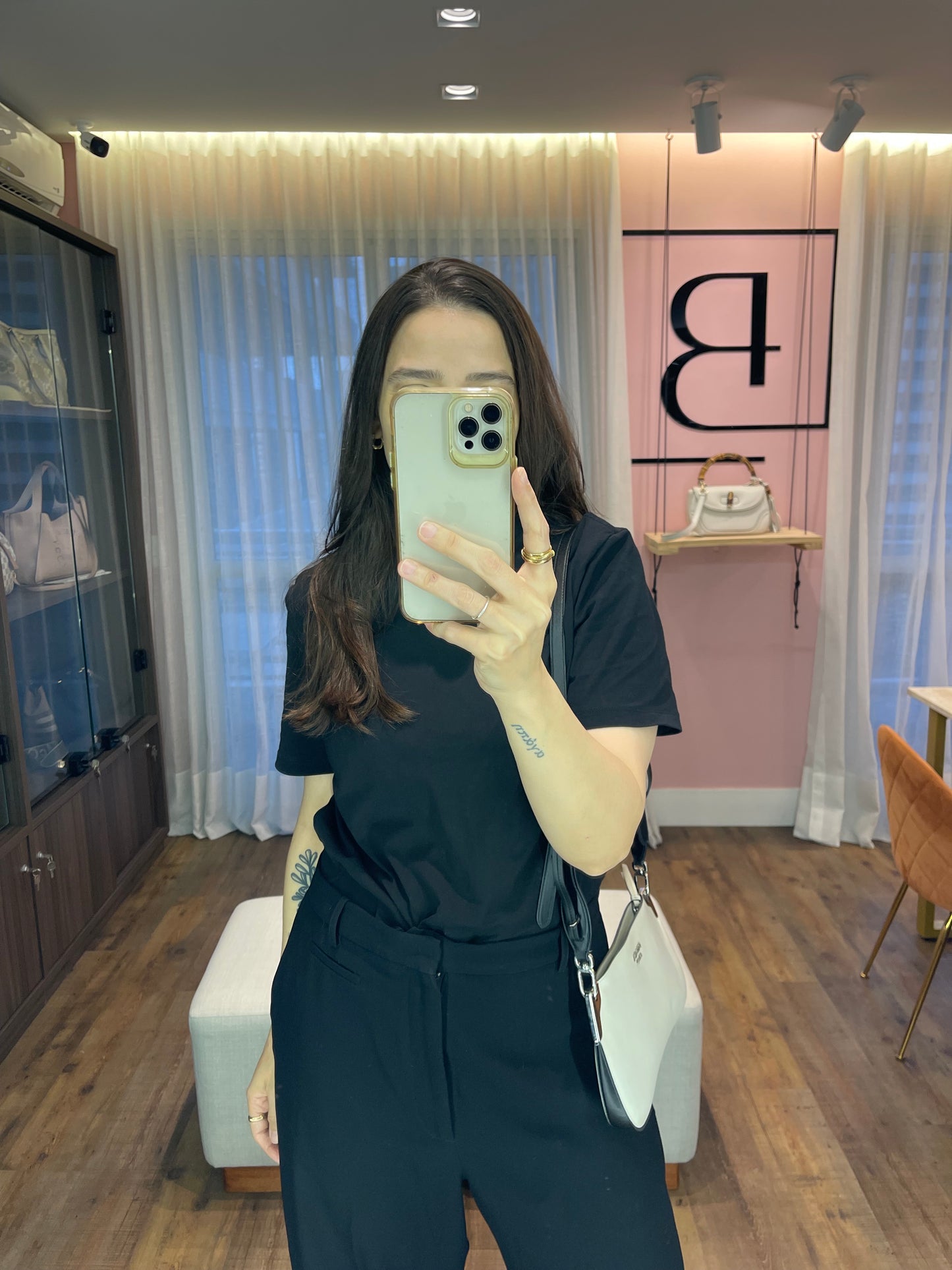 Prada Sidonie Leather Crossbody Branca