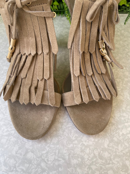 Sandália Gucci Suede Fringe