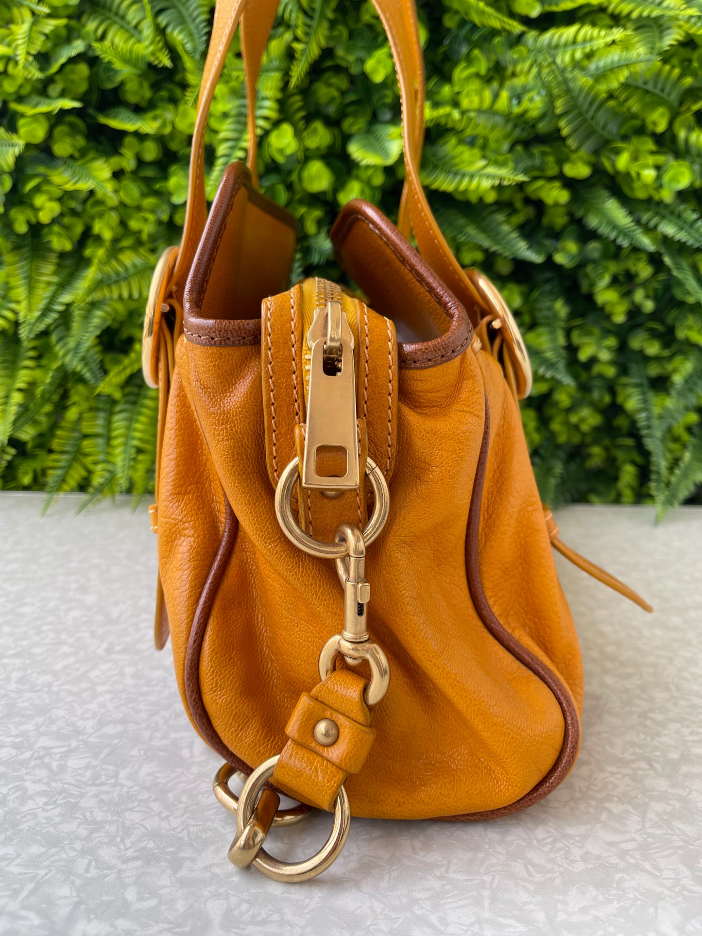 Marc Jacobs Leather Orange Elos