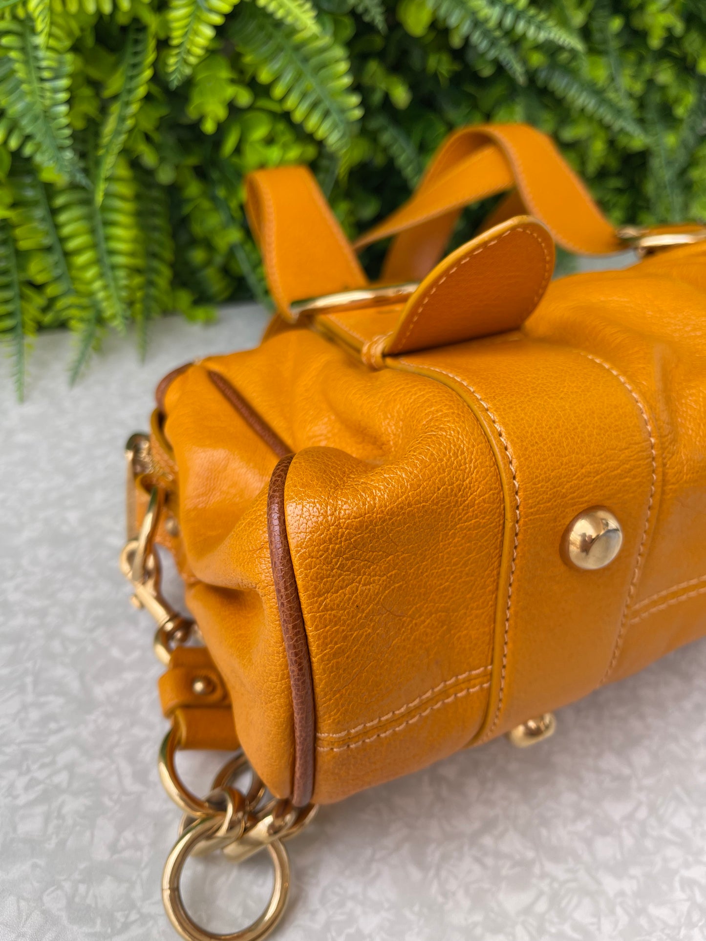 Marc Jacobs Leather Orange Elos