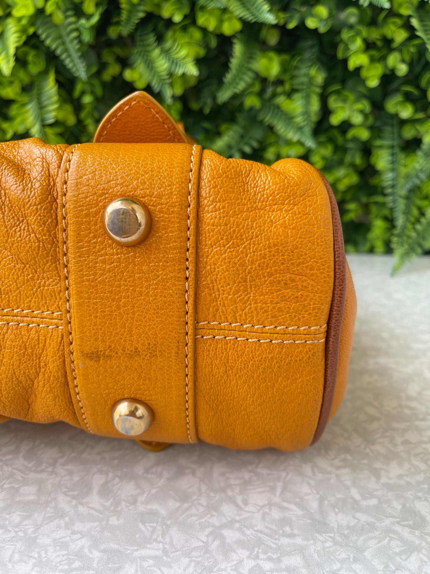 Marc Jacobs Leather Orange Elos