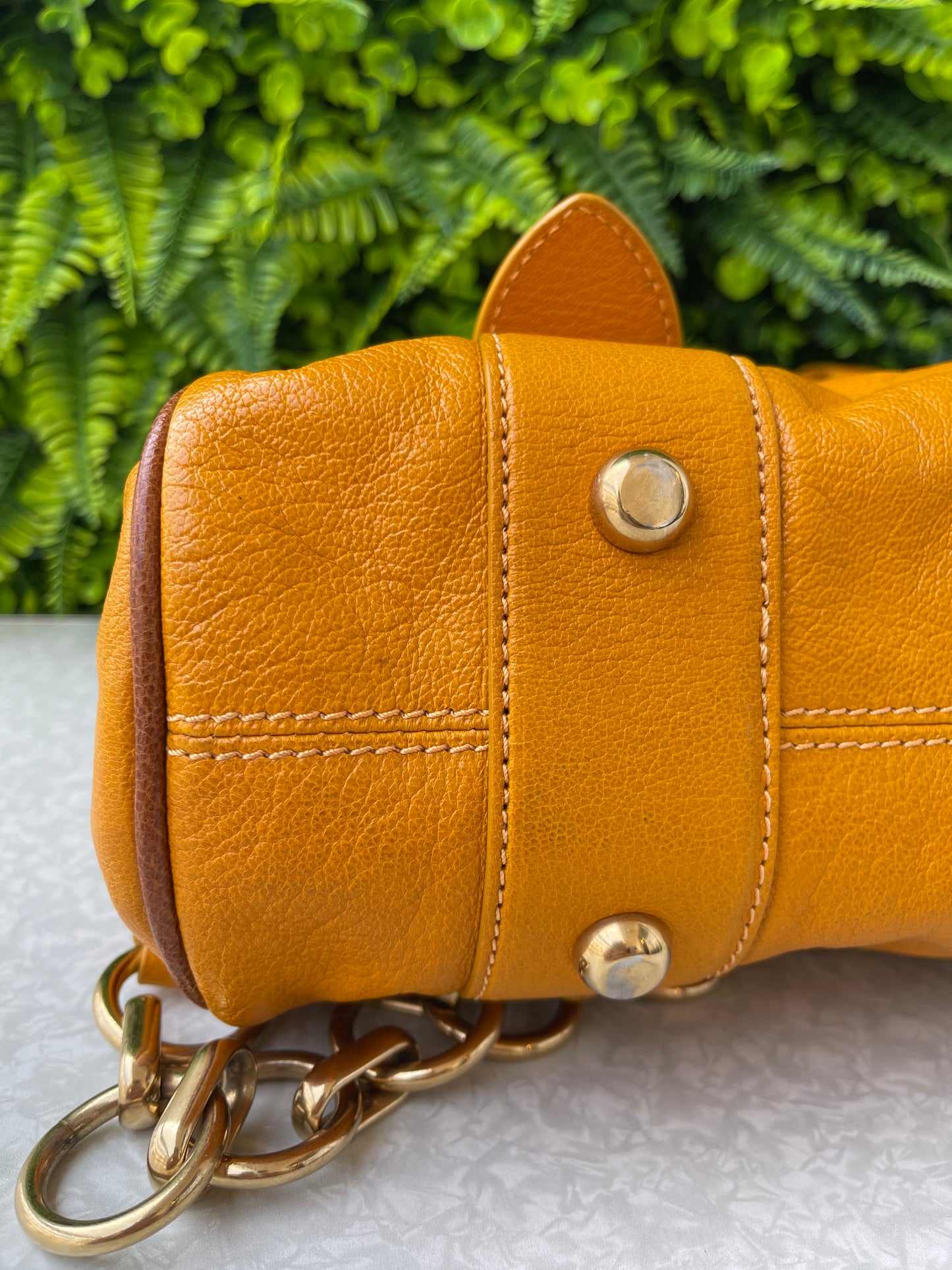 Marc Jacobs Leather Orange Elos