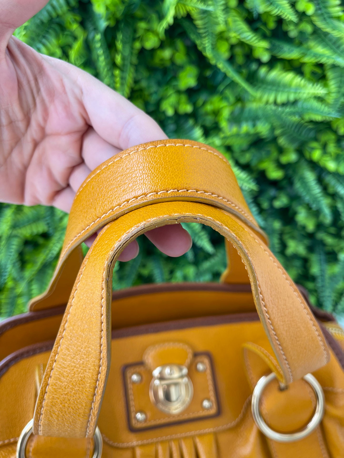Marc Jacobs Leather Orange Elos