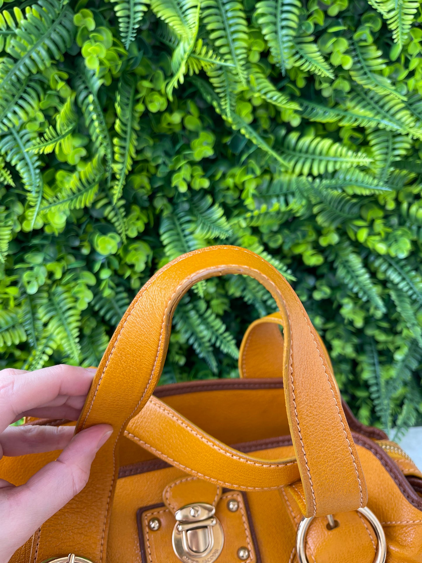 Marc Jacobs Leather Orange Elos