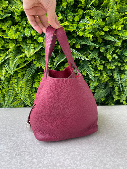Hermes Picotin Lock 18 Vermelha