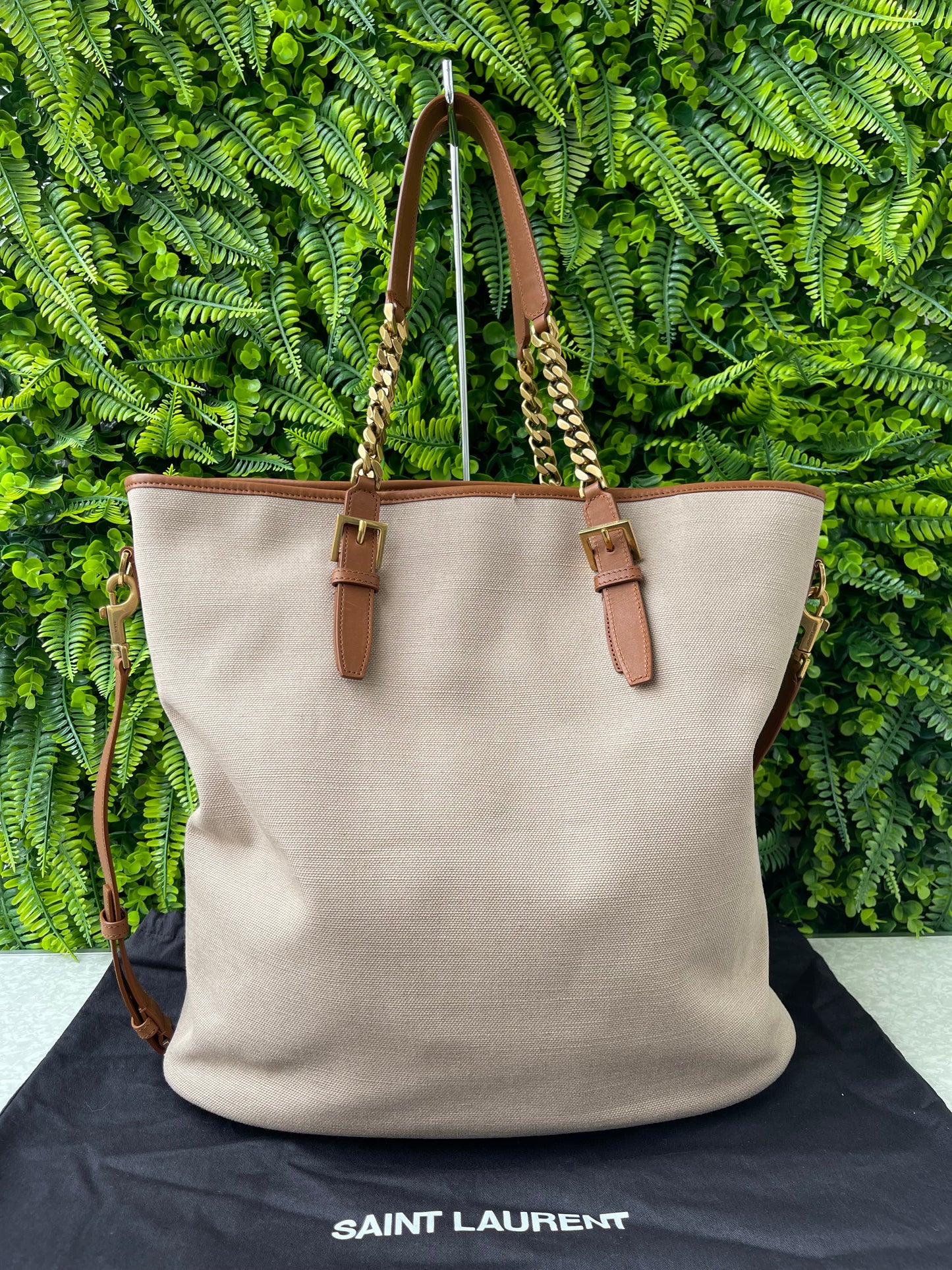 Saint Laurent Cassandre Tag Tote