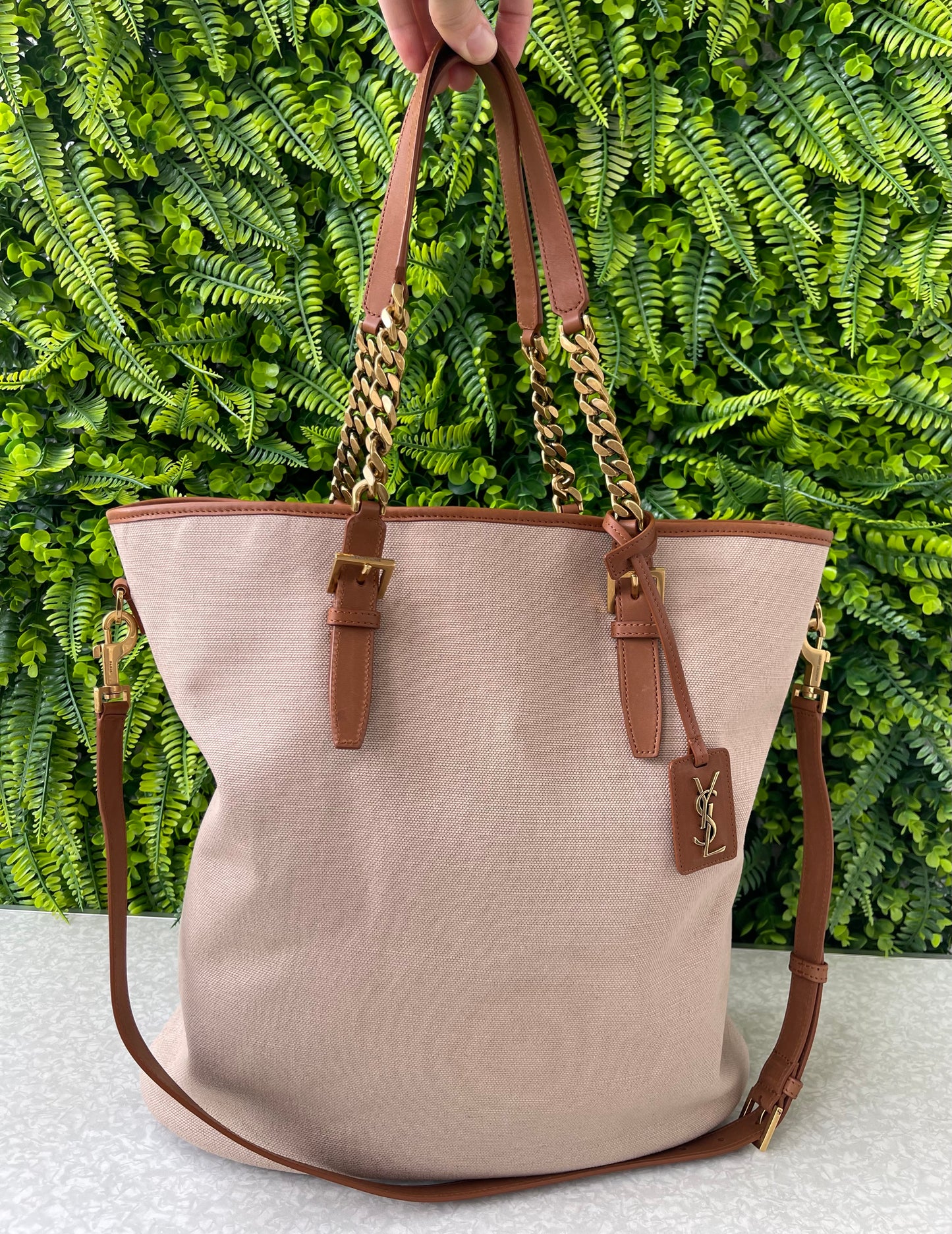 Saint Laurent Cassandre Tag Tote