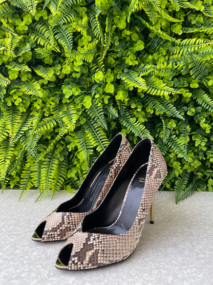 Peep Toe Versace Python