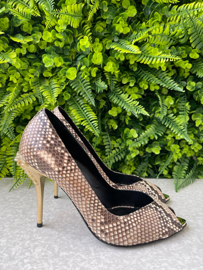 Peep Toe Versace Python