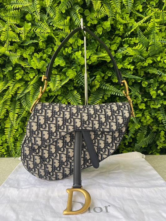 Dior Oblique Saddle Azul