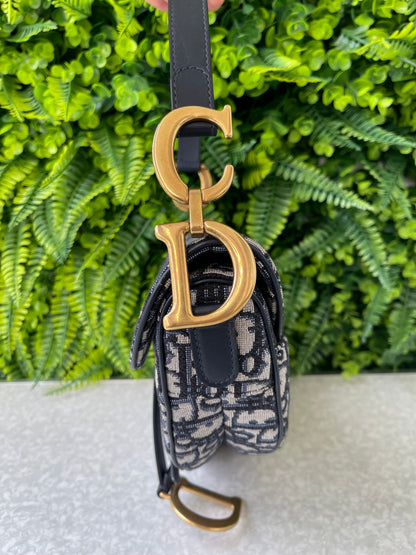 Dior Oblique Saddle Azul