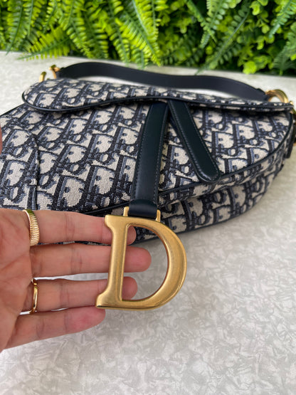 Dior Oblique Saddle Azul