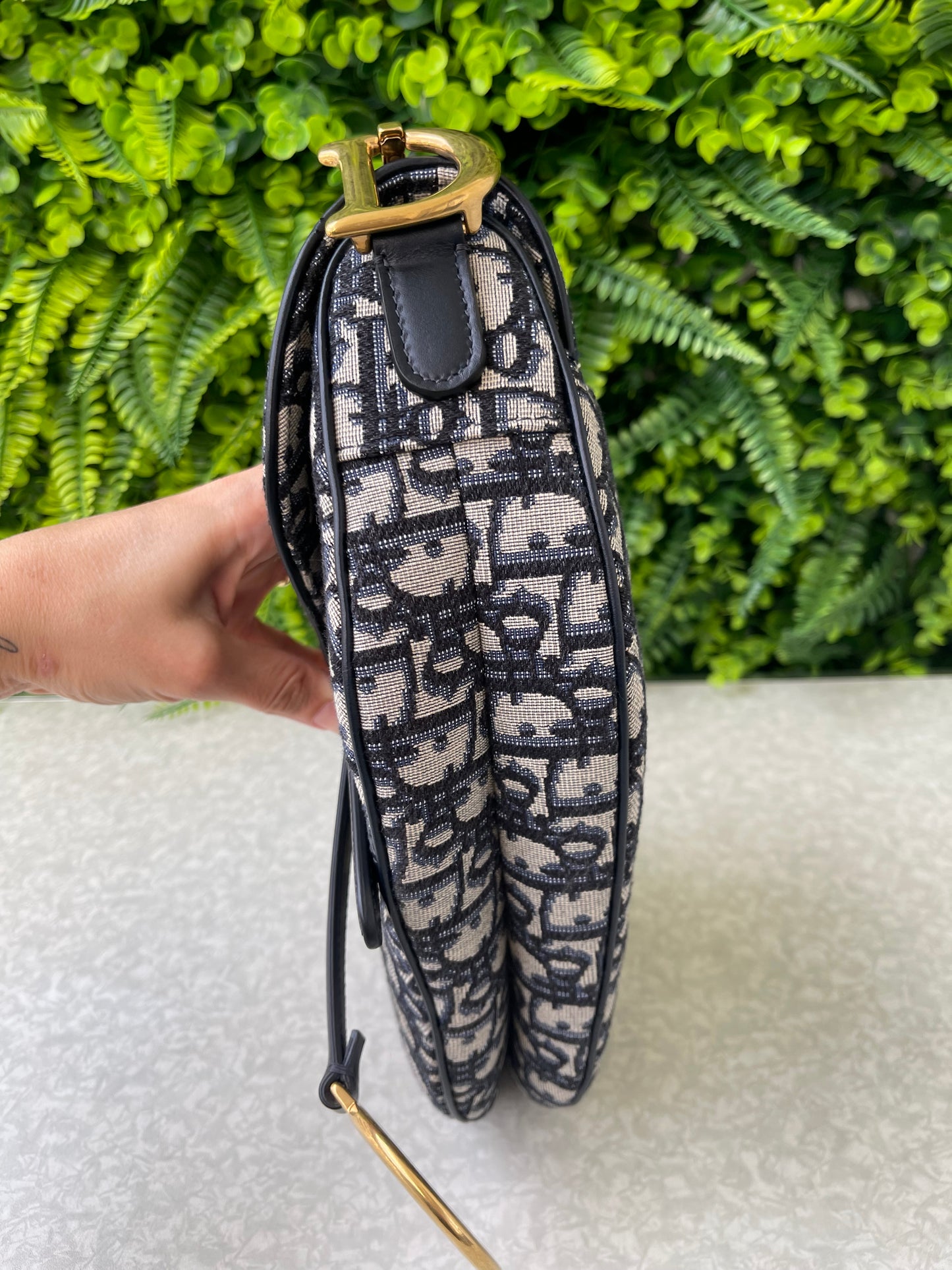 Dior Oblique Saddle Azul