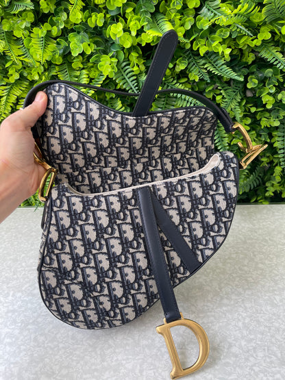 Dior Oblique Saddle Azul