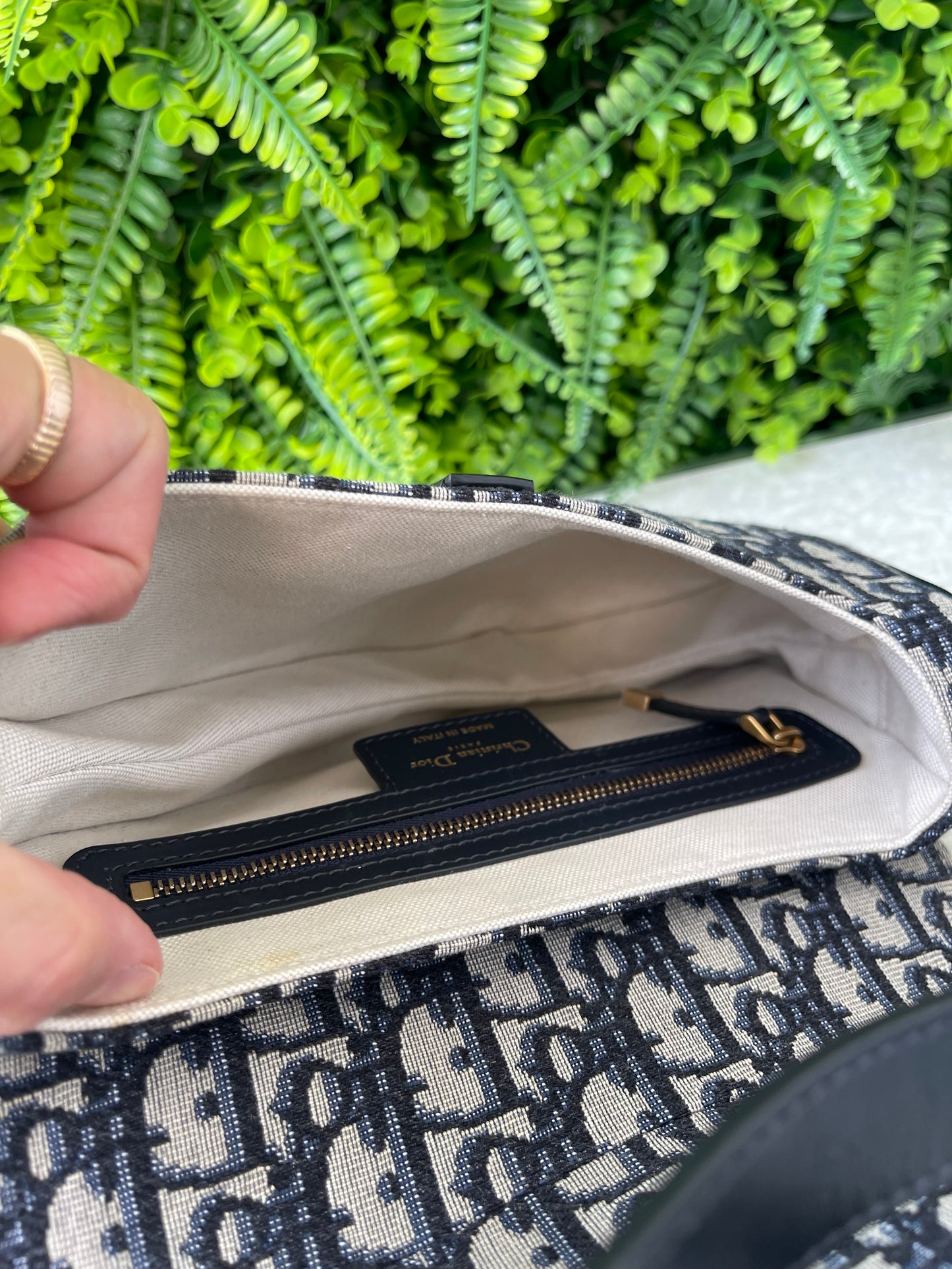Dior Oblique Saddle Azul