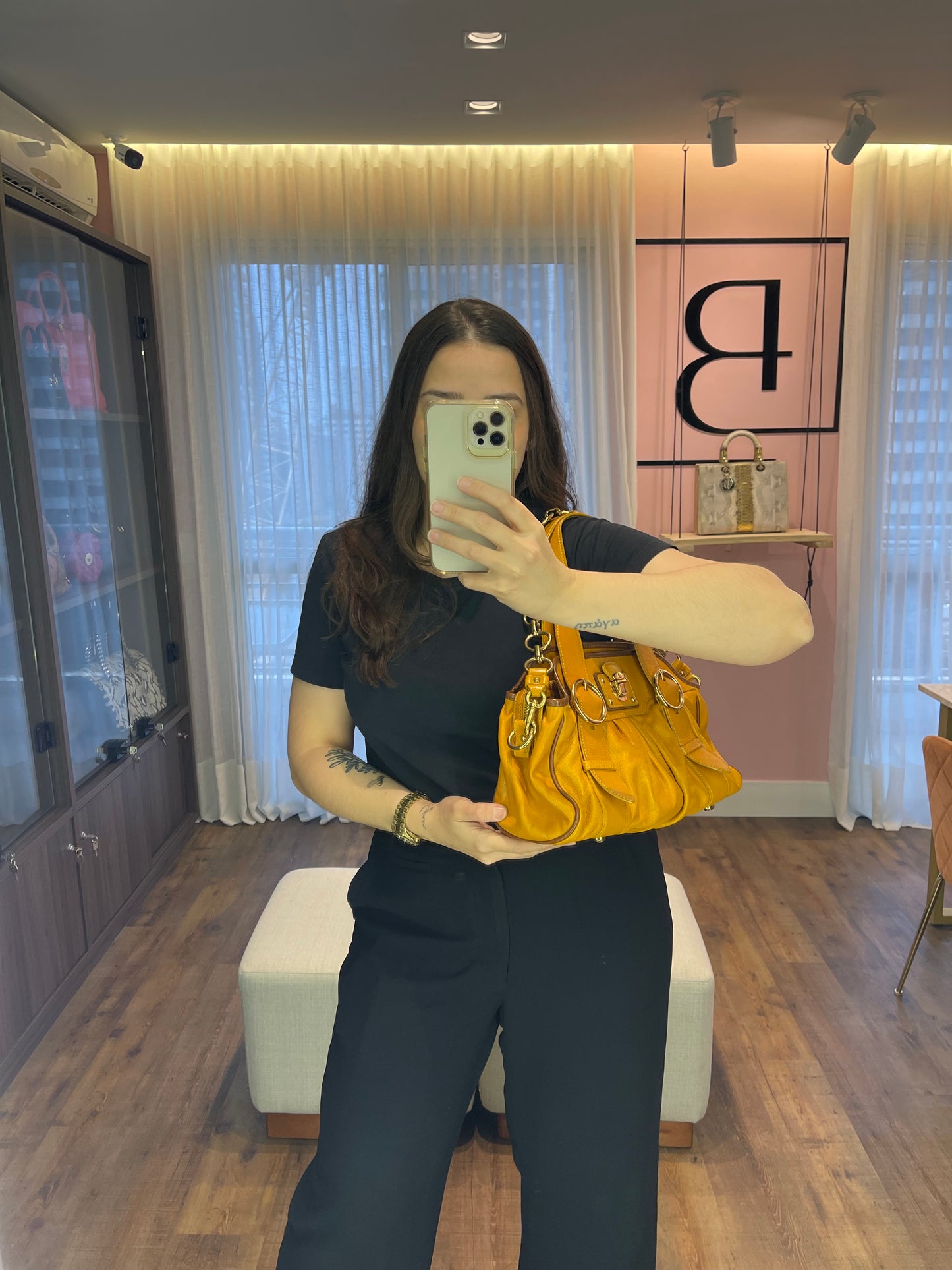 Marc Jacobs Leather Orange Elos