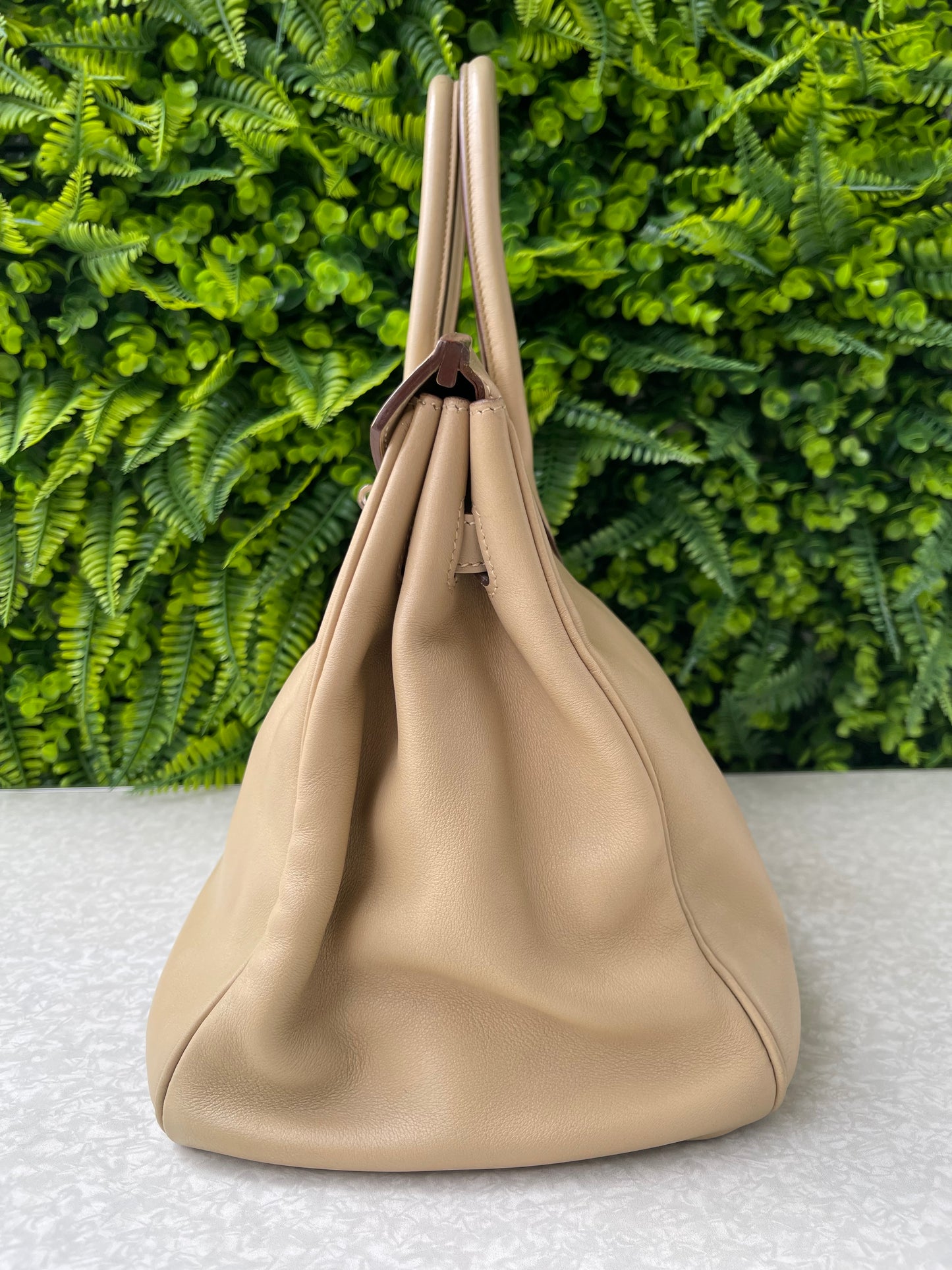 Hermes Birkin 35 em Couro Bege